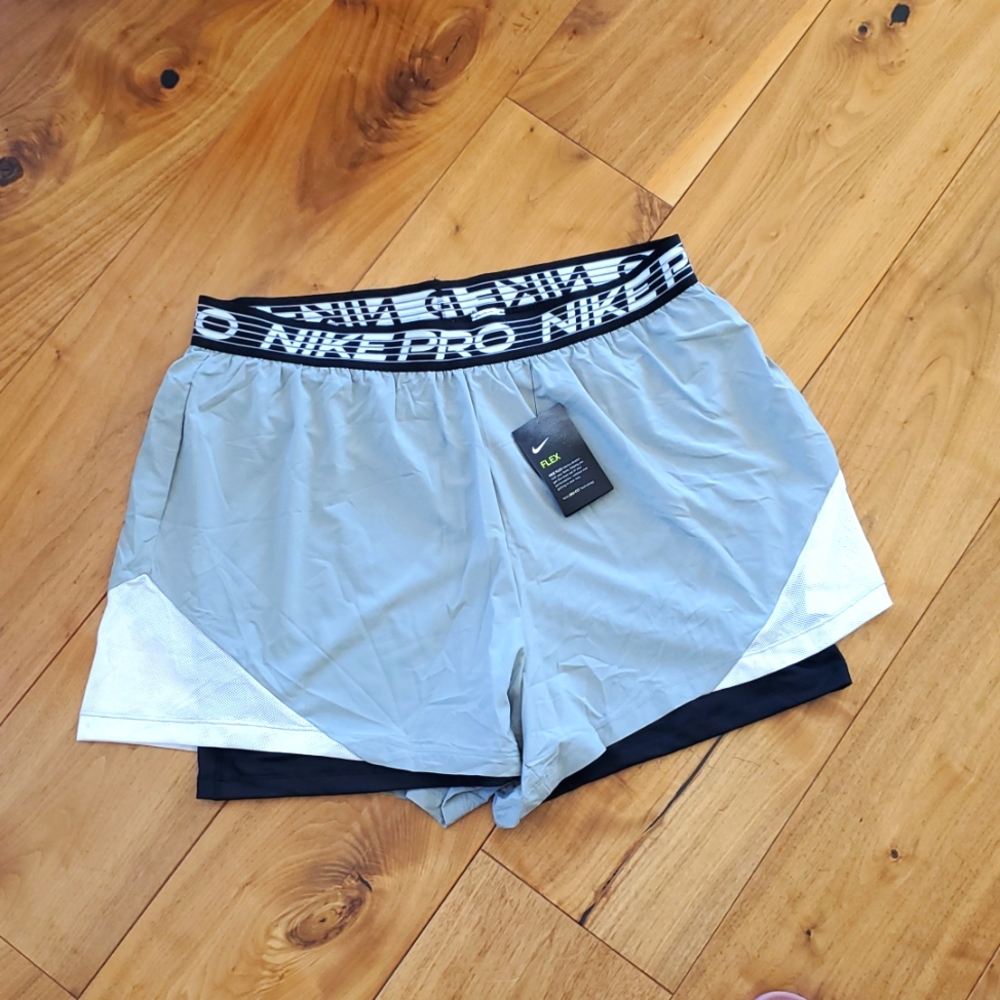 Nike Pro Flex 2-in-1 Women's Workout Gym Shorts SZ 2X